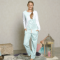 Preview: Pyjama-Hose mint, 100% Baumwolle