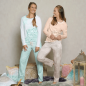 Preview: Pyjama-Hose mint, 100% Baumwolle