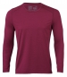 Preview: Sport Shirt langarm aus Wolle/Seide, tango red