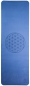 Preview: Berk Yogamatte TPE ecofriendly - dunkelblau/hellblau mit Blume des Lebens
