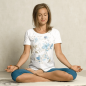 Preview: The Spirit of OM Shirt Raglan-Shirt Kurzarm Yoga Flower
