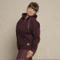 Preview: The Spirit of OM Kapuzenjacke weit, aubergine