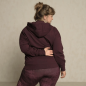 Preview: The Spirit of OM Kapuzenjacke weit, aubergine