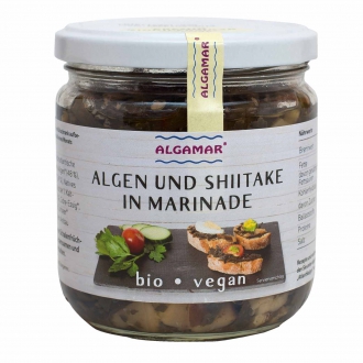 Algen und Shiitake in Marinade, 160 g, bio