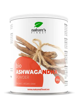 Bio Ashwagandha-Pulver, 125 g, Rohkostqualität