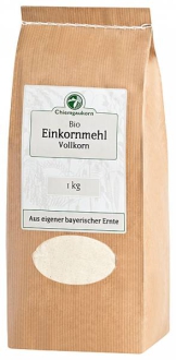 Bio Einkorn-Mehl, Vollkorn, 1000 g - deutsche Ernte