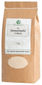 Bio Emmer-Mehl 1000 g, Vollkorn - deutsche Ernte