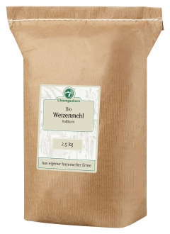 Bio Weizenmehl, Vollkorn , 2,5 kg - deutsche Ernte