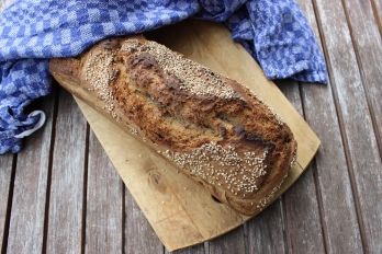 Bio Chiemgauer Emmer-Kasten Brot-Backmischung, 520 g - mit Ur-Getreide aus deutschem Bio-Anbau