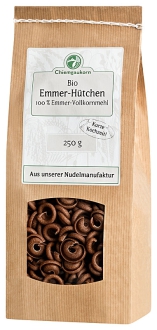 Bio Emmer-Hütchen 250 g - Emmer-Vollkornnudeln aus bayerischer Herstellung