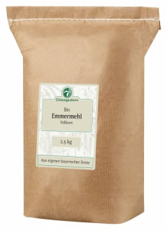 Bio Emmer-Mehl 2,5 kg, Vollkorn - deutsche Ernte