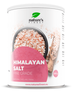 Rosa Himalaya Salz. Frei von jeglichen Zusätzen, unjodiert, unraffiniert und ohne Rieselhilfen, mild und fein im Geschmack.