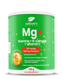 Magnesium + Guarana + B-Komplex + Vitamin C - 150 g Pulver zum einrühren