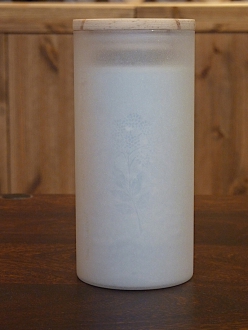 Berglicht Engelslicht - Heilkräuterkerze im Glas mit Holzdeckel