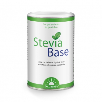Süßungsmittel SteviaBase, angenehm im Geschmack. Angereichert mit Calcium und Magnesium für Ihre Gesundheit.