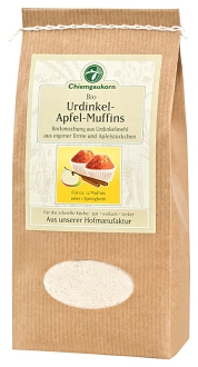 Bio Urdinkel-Apfel-Muffins, Backmischung 450 g - Urgetreide aus deutscher Ernte