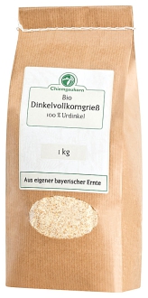 Bio Dinkel-Vollkorngrieß aus deutschem Urdinkel, 1 kg