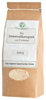 Bio Dinkel-Vollkorngrieß aus deutschem Urdinkel, 500 g