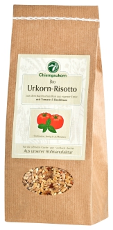 Bio Urkorn-Risotto Tomate-Basilikum 200 g - Koch-Mischung mit Urgetreide, getrockneten Tomaten und Basilikum