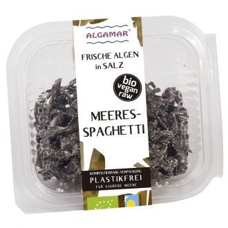 Bio Meeres-Spaghetti - frisch in Salz - 100 g