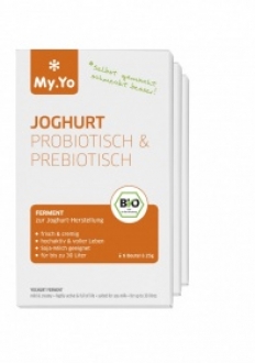 Bio Joghurt-Ferment Probiotisch und Prebiotisch, 6 x 25 g