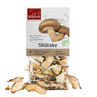 Shiitake Scheiben getrocknet bio, 20 g