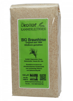 Bio Braunhirse gemahlen,1 kg - Oekohof Kammerleithner