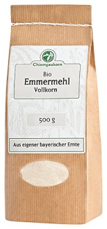 Bio Emmer-Mehl 500 g, Vollkorn - deutsche Ernte