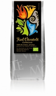 Fünf Elemente Bio-Kaffee "Espresso" 250 g, gemahlen
