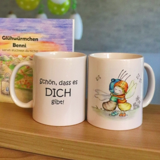 Die Glühwürmchen Benni - Tasse gibt's passend zum Buch