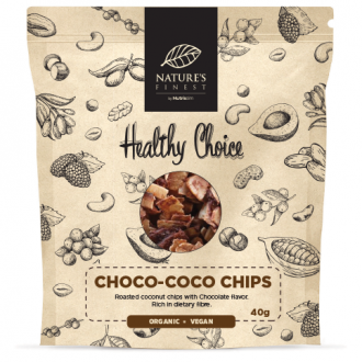 Bio Kokosnuss-Chips mit Schokoladengeschmack, 40 g