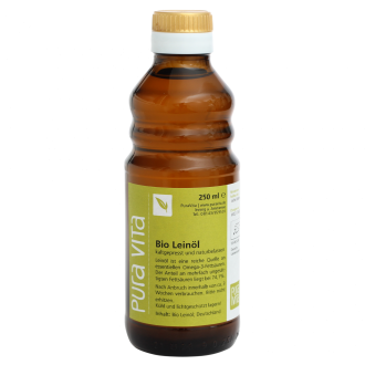 Bio Leinöl frisch und kalt gepresst, 250 ml