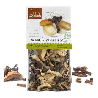 Wald & Wiesen Mix bio - getrocknete Pilzmischung