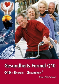 GESUNDHEITS-FORMEL Q10, Broschüre: 24 Seiten / 1. Auflage. Autor: Reiner Otto Schmid. Q10 = ENERGIE + GESUNDHEIT CoEnzym Q10 (Ubichinol) ist ein Vitalstoff, der in jeder Zelle zur Energiegewinnung notwendig ist.