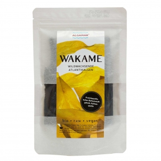 Bio Wakame Algen, 25 g, Rohkostqualität