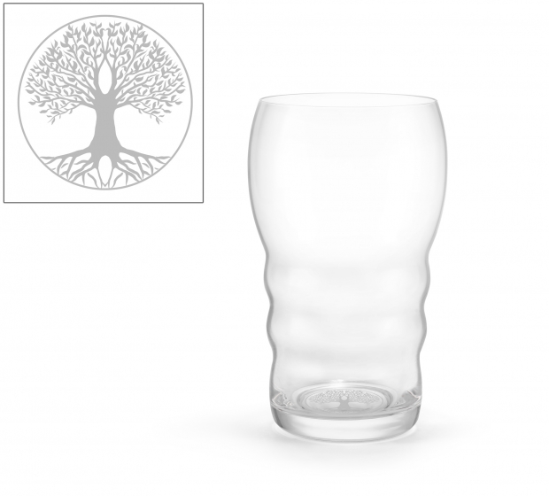 Trinkglas Galileo, Lasergravur, Baum des Lebens