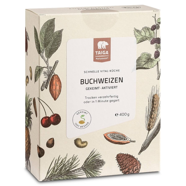 Das Vorschaubild zeigt die Schachtel mit 400 g. Die Größe 1000 g ist mit ressourcenschonendem Vakuumbeutel ohne Schachtel. Die Verpackung ist frei von Bisphenol-A (BPA). Die gesamte Verpackung ist aus veganen Rohstoffen hergestellt.