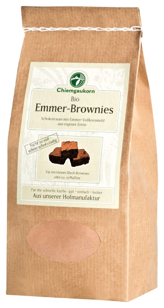 Bio Emmer-Brownies Vollkorn-Backmischung 450 g, Vollkorn - deutsche Ernte