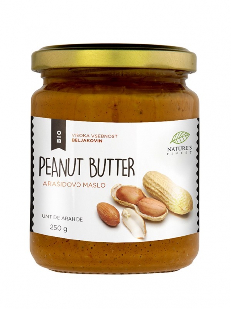 Bio Erdnussbutter pur, 250 g