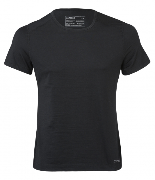 Sport Shirt aus Wolle/Seide, black