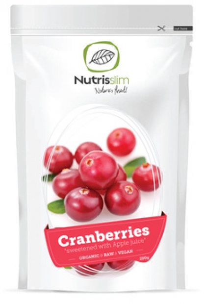 Bio Cranberries mit Apfelsaft gesüßt, 200 g, Premiumqualität