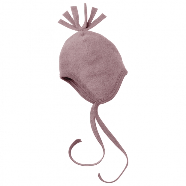 Bio Baby-Mütze Fleece, rosenholz/melange