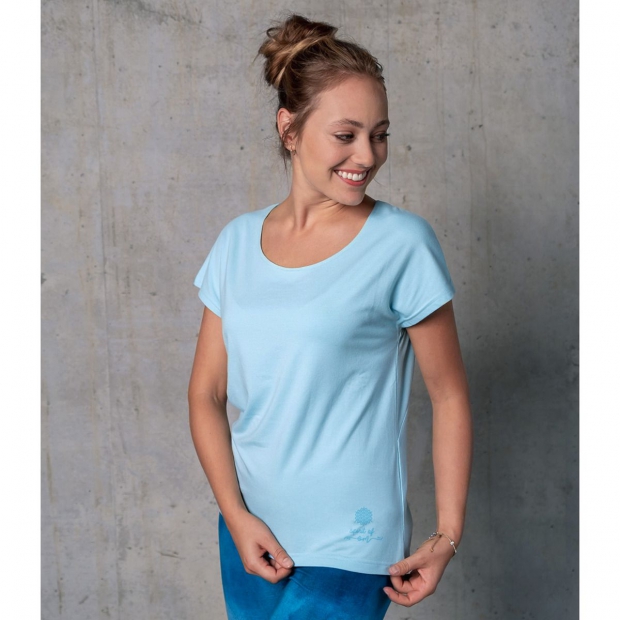 The Spirit of OM Shirt & - Naturwaren blue-breeze, Größe Vitalkost Triangle XXL|BIOesca