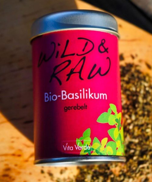 Wild & Raw Bio Basilikum 30 g, getrocknet u. gerebelt